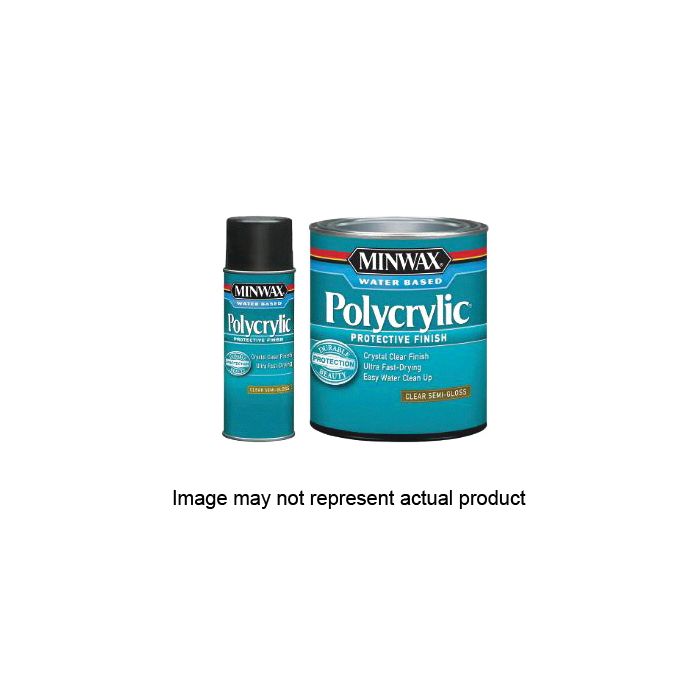 Minwax 63333 Polycrylic Protective Finish, Satin, Clear, 1 qt Can D&B Supply