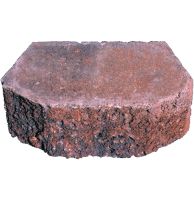 Basalite 4" x 12" x 9" Red/Black Terrace Wall Block