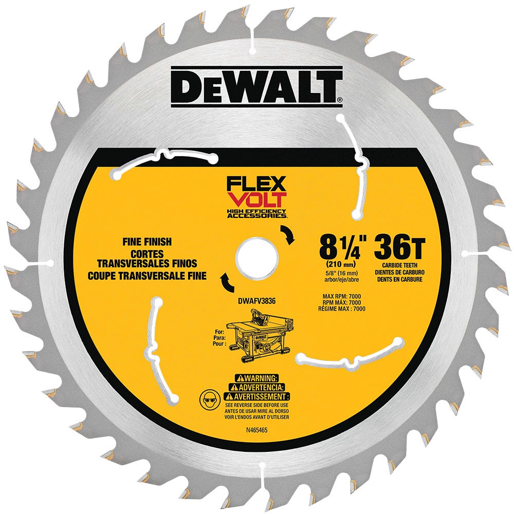 Photo of DeWalt saw blade on a transparent background