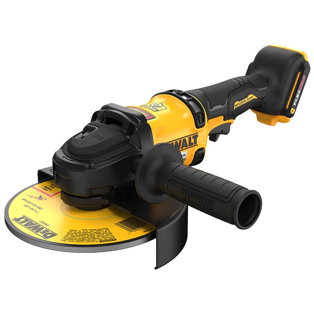 Photo of DeWalt angle grinder on a transparent background