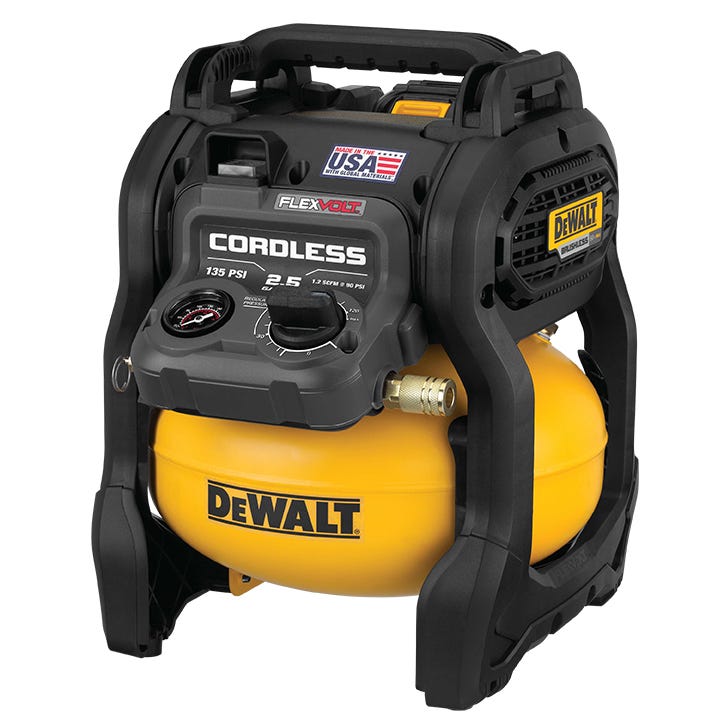 Photo of DeWalt air compressor on a transparent background